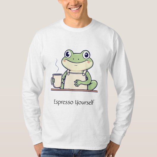 エスプレッソ・ユアセルフ・カエル メンズTシャツ Tシャツ (正面)