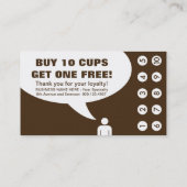 エスプレッソ・ユアセルフ・コーヒー・パンチカード ロイヤリティカード (裏面)