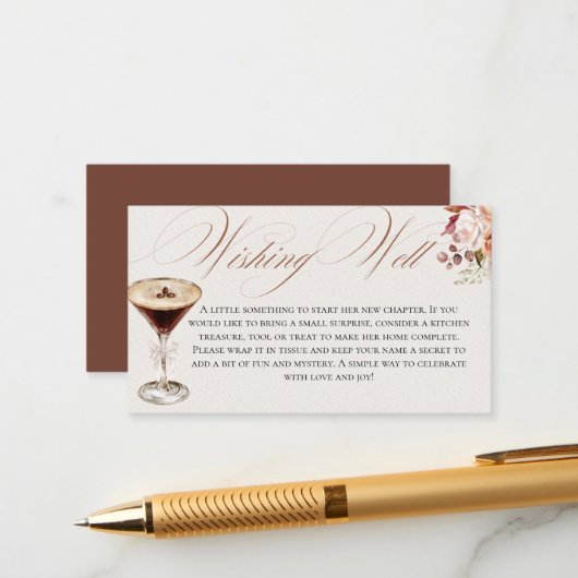 エスプレッソTiniは少し近い望む良い囲い エンクロージャーカード (正面/裏面インサイチュ)