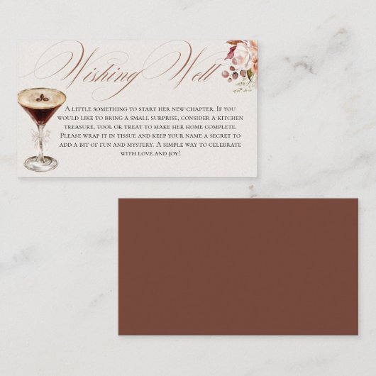 エスプレッソTiniは少し近い望む良い囲い エンクロージャーカード (正面/裏面)