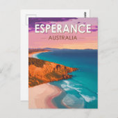 エスペランスオーストラリアトラベルアートヴィンテージ ポストカード (正面/裏面)
