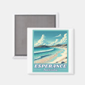 エスペランスin西オーストラリアレトロスカイライン マグネット (正面/裏面)