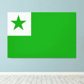 エスペラントの旗 キャンバスプリント (インサイチュ (ウッドフロア))