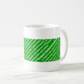 エスペラントの"LaのEspero"の旗のマグ コーヒーマグカップ (正面右)