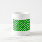 エスペラントの"LaのEspero"の旗のマグ コーヒーマグカップ (中央)