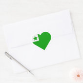 エスペラントハートステッカー香炉 ハートシール (封筒)