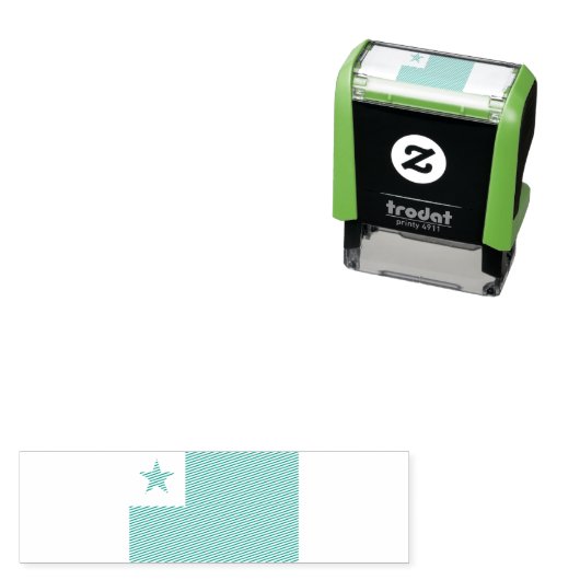 エスペラント国旗、 セルフインキングスタンプ (インサイチュ)