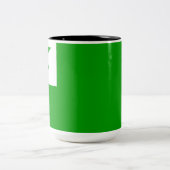 エスペラント国旗 ツートーンマグカップ (中央)