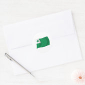 エスペラント旗ステッカー ラウンドシール (封筒)