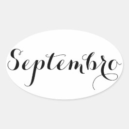 エスペラント月スタンプ – 9月（9月） 楕円形シール