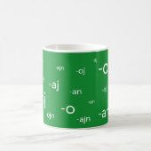 エスペラント語の終わり コーヒーマグカップ (中央)