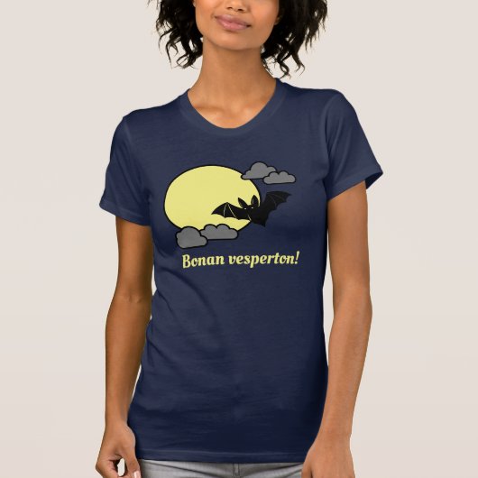 エスペラント：ボナン·ベスパートン！ Tシャツ (正面)