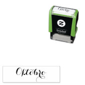 エスペラント：月：オクトブロ（10月） セルフインキングスタンプ (インサイチュ)