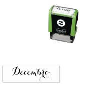 エスペラント: 月: Decembro (12月) セルフインキングスタンプ (インサイチュ)