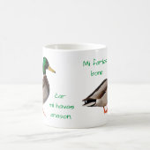 エスペラント: Miのfartasの骨、ĉar mi havas anason. コーヒーマグカップ (中央)