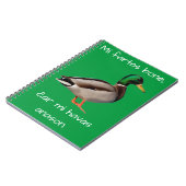 エスペラント: Miのfartasの骨、ĉar mi havas anason. ノートブック (左側)