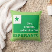 エスペラント/"Vivuのprogresu、SEDのlerni neのĉesu"、 クッション (ブランケット)