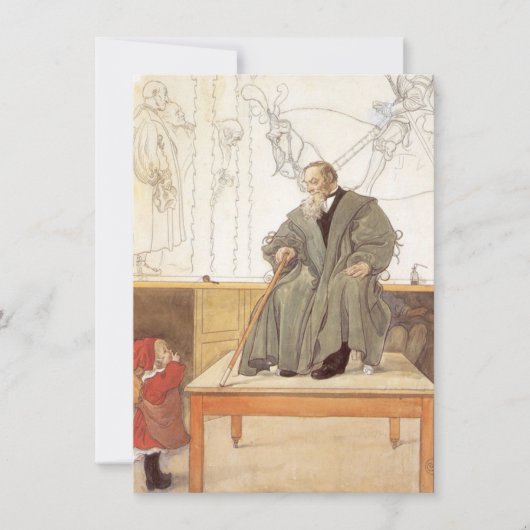 エスボルジンと彼女の祖父（女の子と祖父） カード (正面)