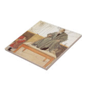 エスボルジンと彼女の祖父（女の子と祖父） タイル (側面)