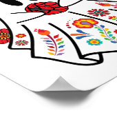 エスポオキービーブハロウィーン幽霊メキシカンチャスポック ポスター (角)