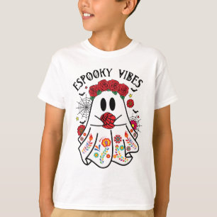 エスポオキービーブハロウィーン幽霊メキシカンチャスポック Tシャツ