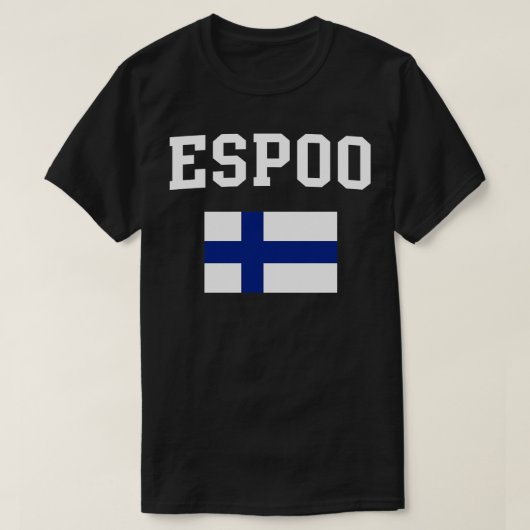 エスポフィンランド国旗伝統 Tシャツ (デザイン正面)