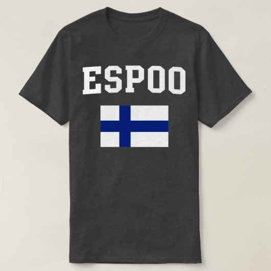 エスポフィンランド国旗伝統 Tシャツ (デザイン正面)