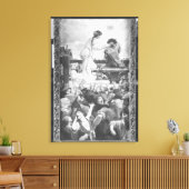 エスメラルダと準藻土， 1905 キャンバスプリント (インサイチュ (リビング))