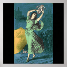 エスメラルダのカラーイラストレーション ポスター