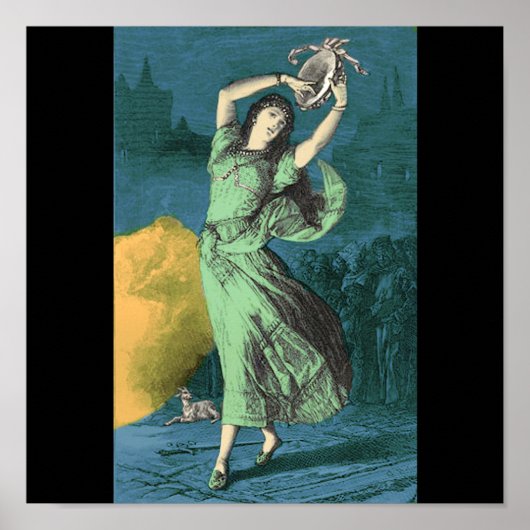 エスメラルダのカラーイラストレーション ポスター (正面)