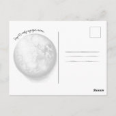 エスメレー紙ムーンガール、ヴィンテージ写真ジャズ ポストカード (裏面)