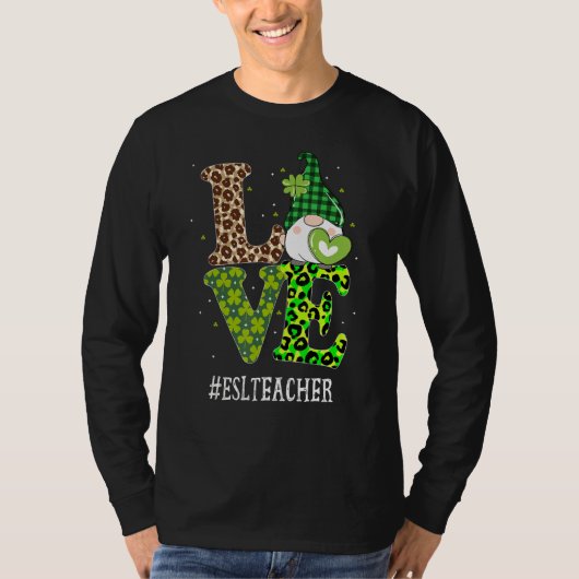 エスル先生ラブSt patricks day格言レオパード社 Tシャツ (正面)
