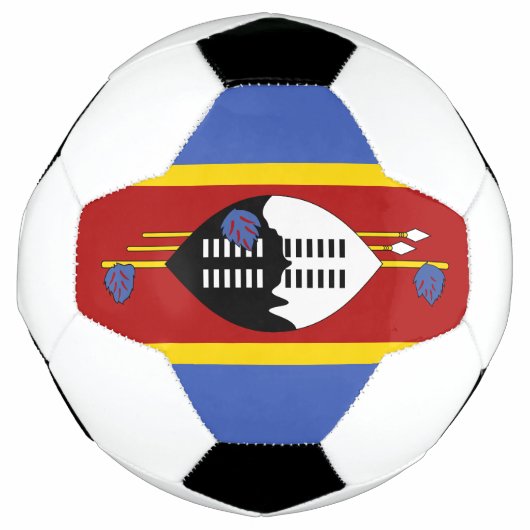 エスワティニの旗 サッカーボール (正面)
