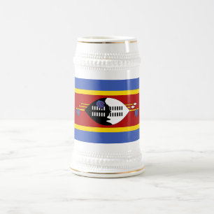 エスワティニの旗 ビールジョッキ