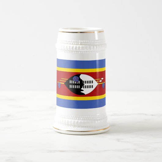 エスワティニの旗 ビールジョッキ (中央)