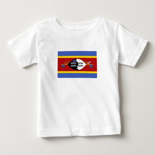 エスワティニの旗 ベビーTシャツ (正面)