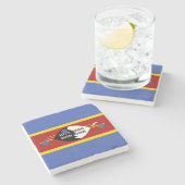 エスワティーニ国旗 ストーンコースター (横)