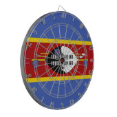 エスワティーニ国旗（スワジランド） ダーツボード (正面左)