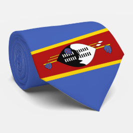 エスワティーニ国旗（スワジランド） ネクタイ