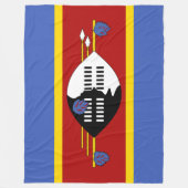 エスワティーニ国旗（スワジランド） フリースブランケット (正面)