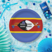 エスワティーニ国旗（スワジランド） ペーパープレート (パーティー)