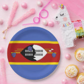 エスワティーニ国旗（スワジランド） ペーパープレート (パーティー)