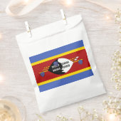 エスワティーニ国旗 フェイバーバッグ (クリップ留めされた状態)