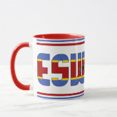 エスワティーニ愛国的なコーヒーとシピン マグカップ (左)