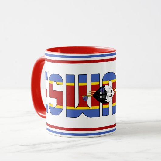 エスワティーニ愛国的なコーヒーとシピン マグカップ (正面左)