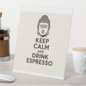 エス保プレッソを飲む 台座サイン (インサイチュ)