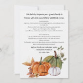 エス実在テート不動産仲介業者感謝祭レシピバイポップ・アートのザ シーズンカード (裏面)