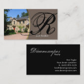 エス実在テート名刺ハかわいらしウスドライブウェイBG 名刺 (正面/裏面)