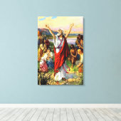 エズラ8エズ祈ラfor God's 救済 Canvas キャンバスプリント (インサイチュ (ウッドフロア))