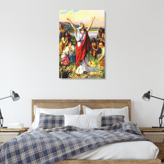 エズラ8エズ祈ラfor God's 救済 Canvas キャンバスプリント (インサイチュ (寝室))